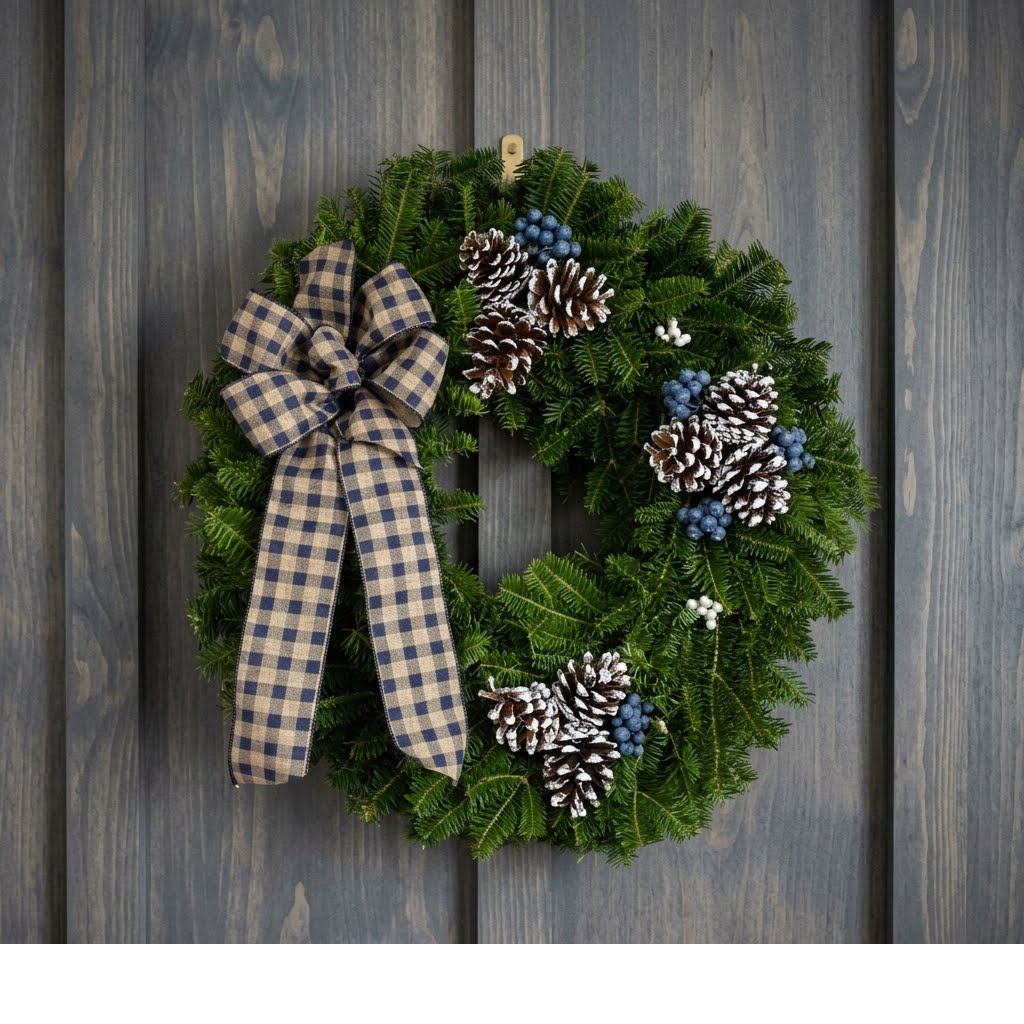 Maine Wild Blueberry Wreath