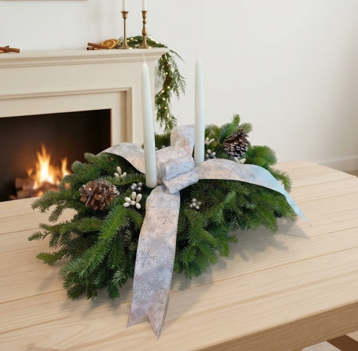 Winter Silver Centerpiece