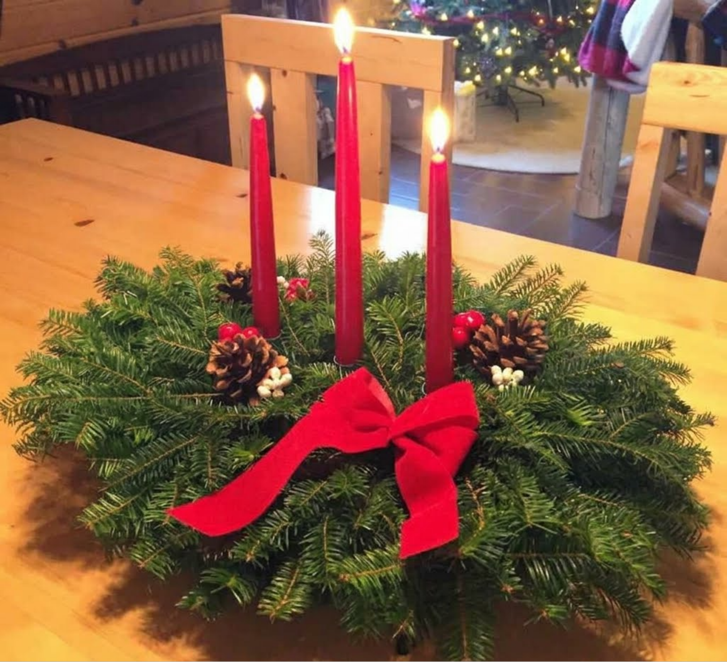 Traditional Balsam Centerpiece